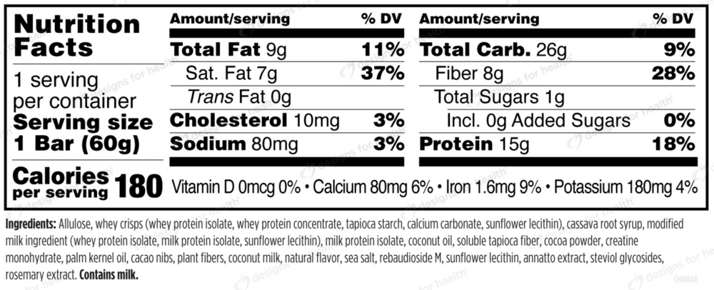 Designs for Health- Creatine Whey Boost- Chocolate Crisp