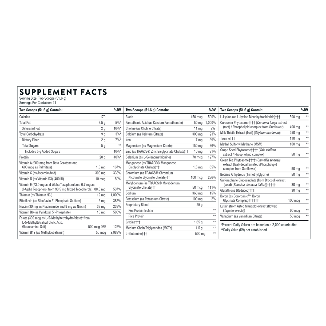 Thorne - MediClear-SGS- Chocolate