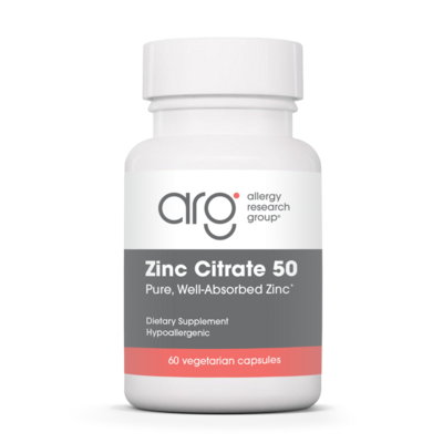 Allergy Research Group - Zinc Citrate 50 mg