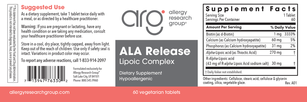Allergy Research Group - ALA Release