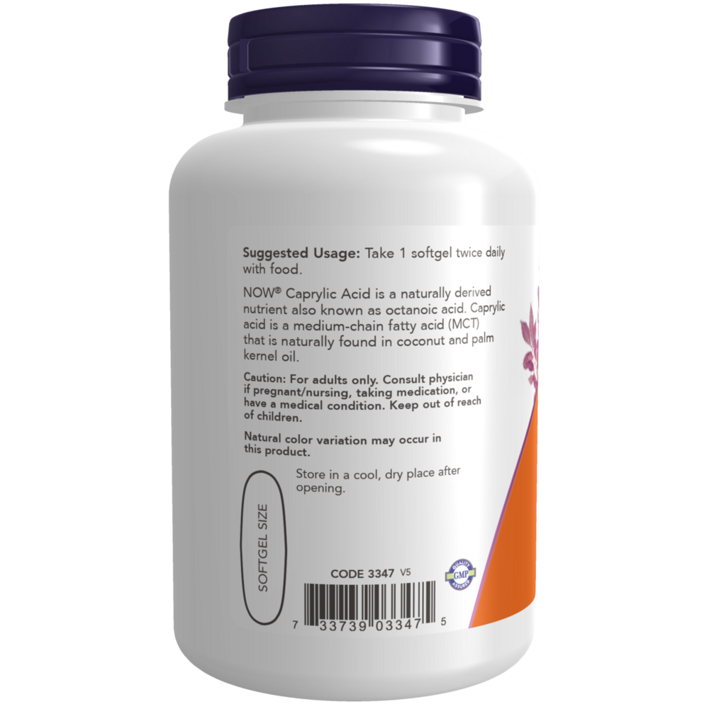 Now- Caprylic Acid 600mg