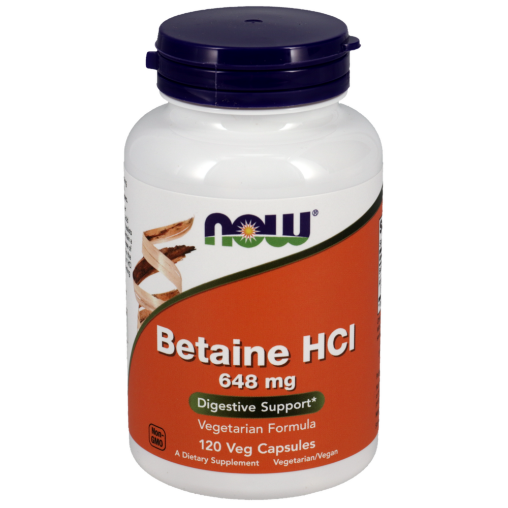 NOW- Betaine HCl 648mg