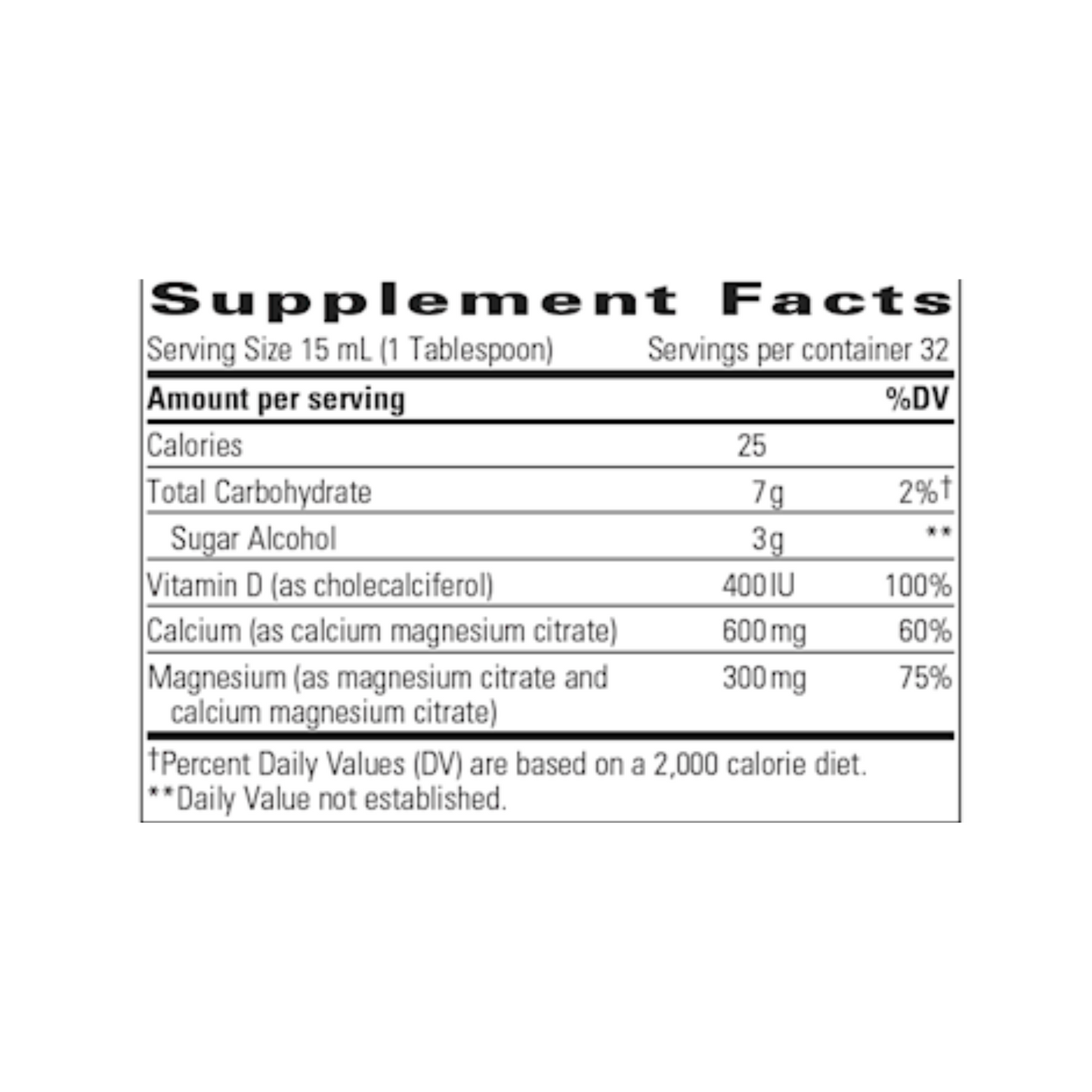 Integrative Therapeutics - Liquid Calcium Magnesium 2:1