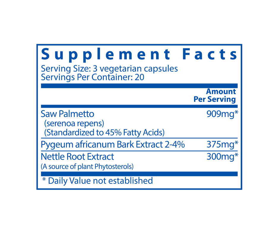 Vital Nutrients Saw Palmetto Pygeum Nettle Root