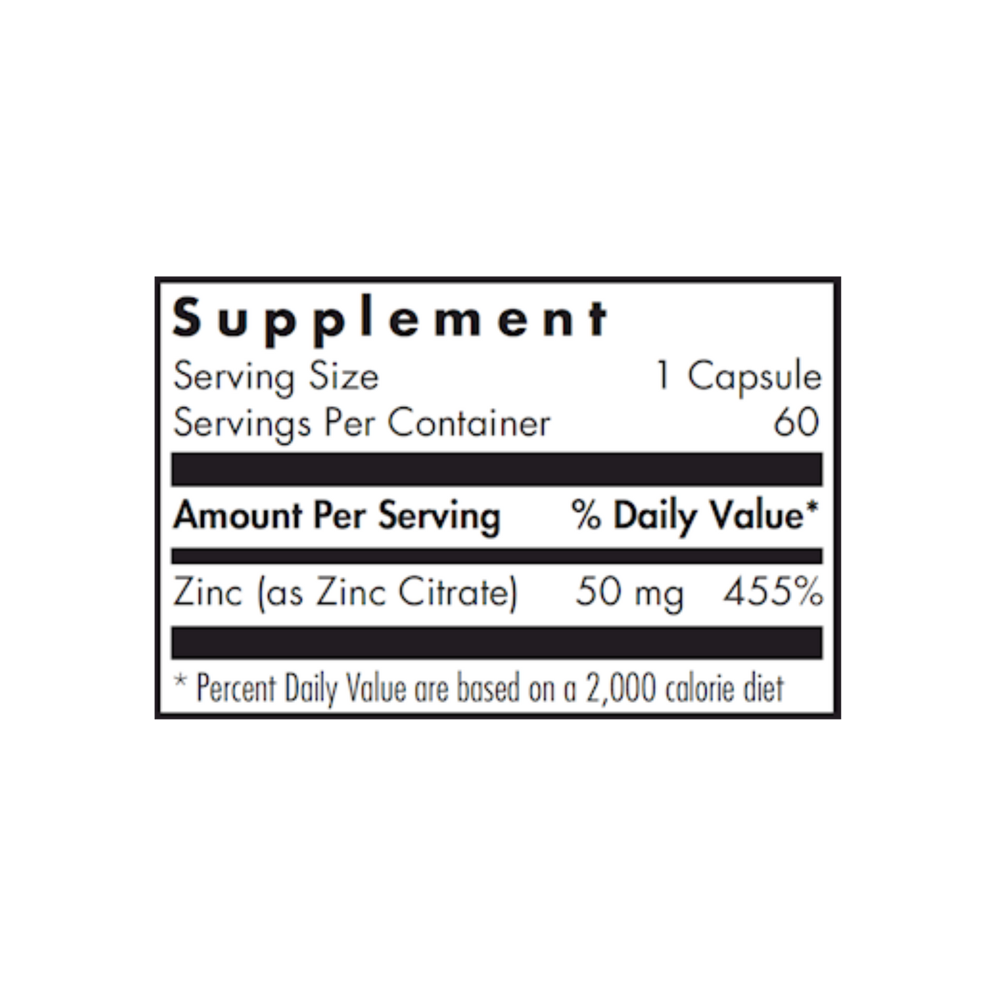 Allergy Research Group - Zinc Citrate 50 mg