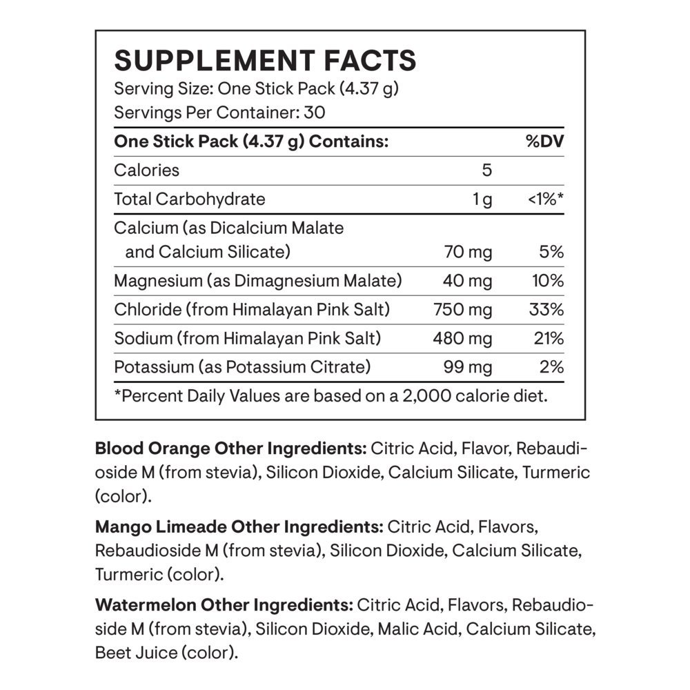 Thorne - Daily Electrolytes Variety Pack (30 servings)