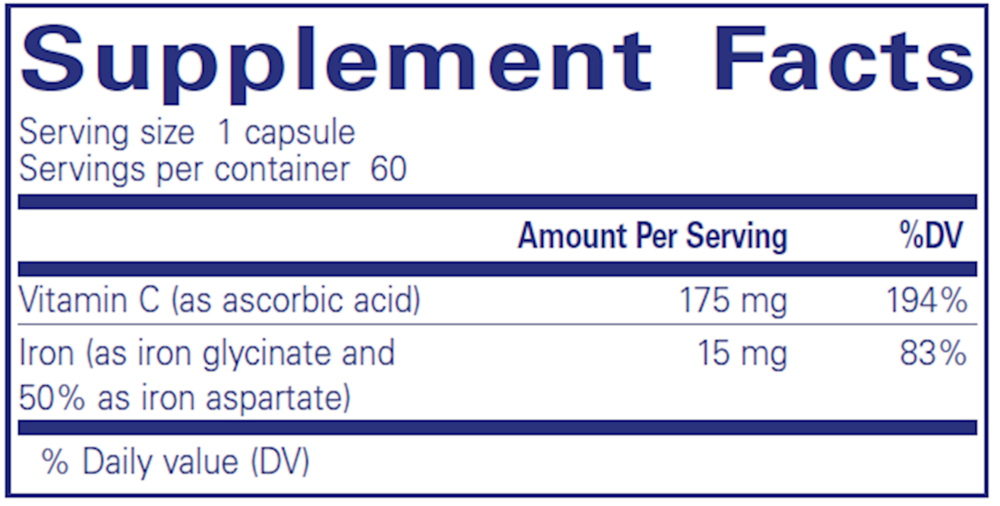 Pure Encapsulations- Iron-C